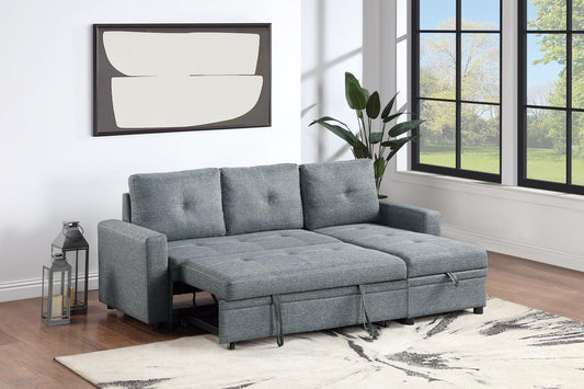 F8536 Lilola 2pc Sectional Sofa Bed & Storage