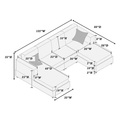 F8408 Gus 3pc Sectional