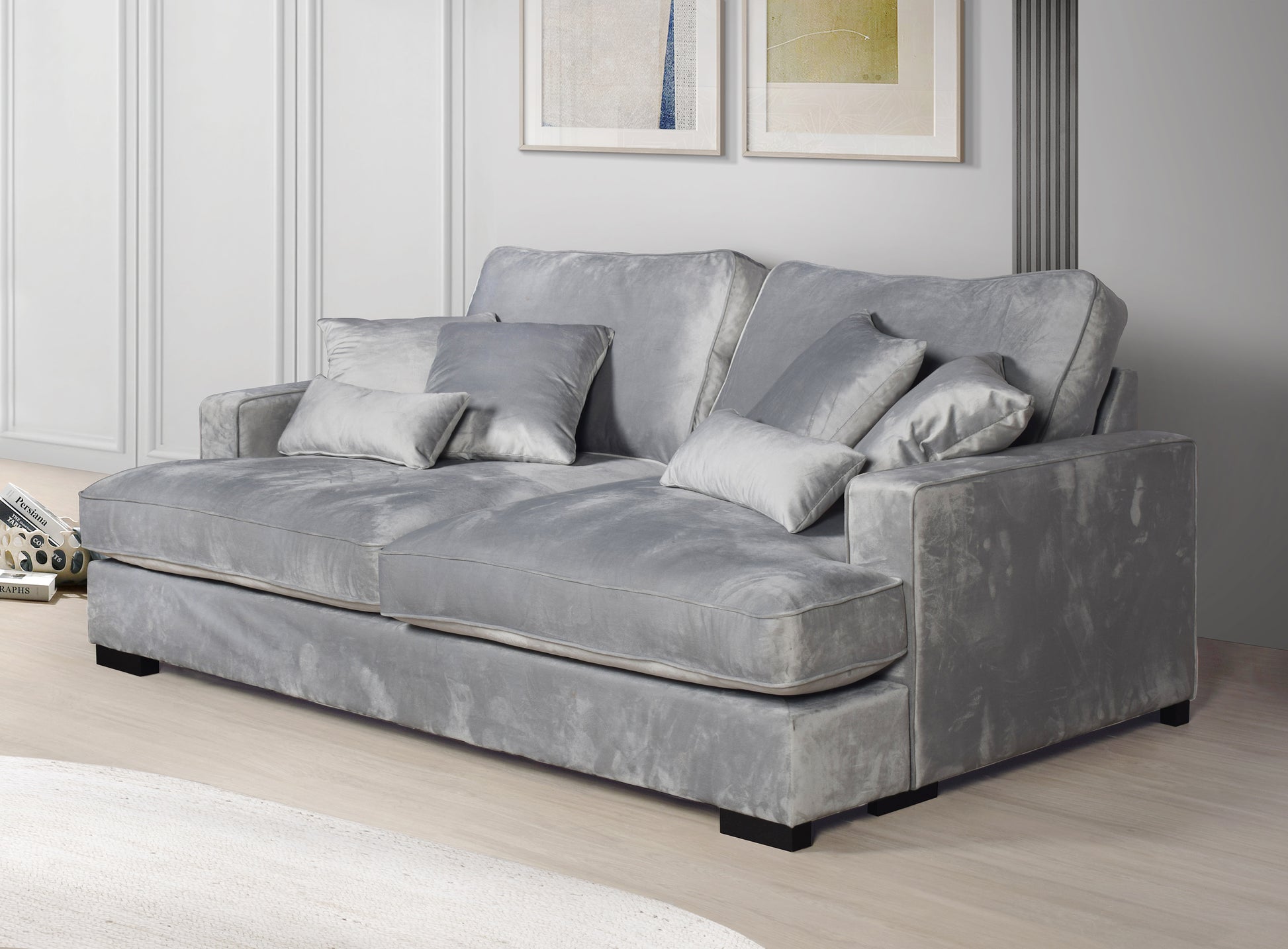 Bailey Extra Deep Sofa Lounger Grey
