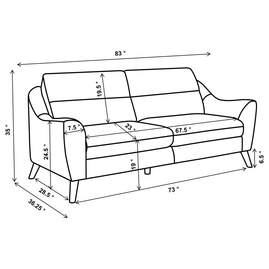 Nova Sloped Arm Sofa
