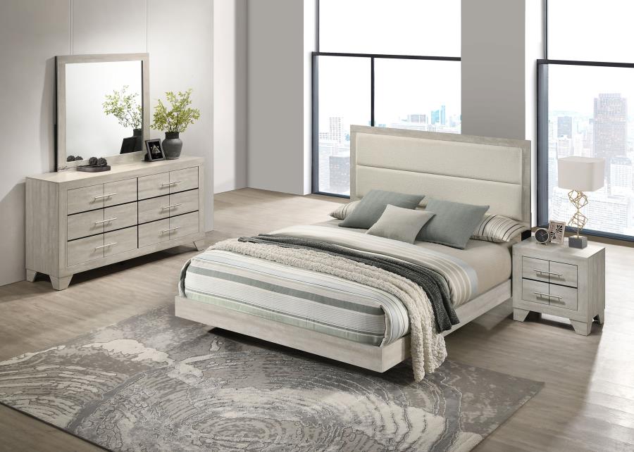Trenton Queen Bedroom Set Rustic Cream Caprice Furniture — free download
