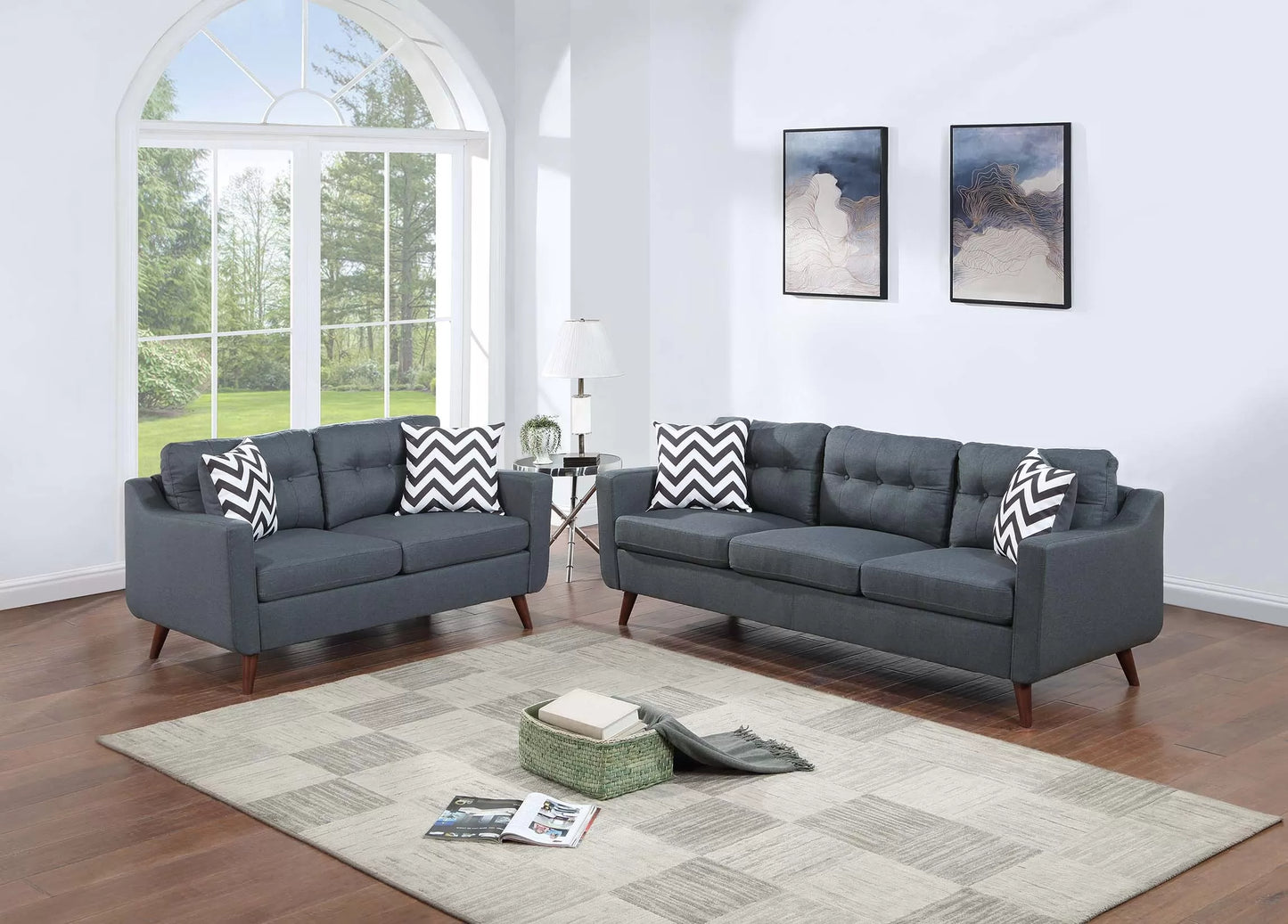 F8444 2-Piece Sofa and Loveseat Set