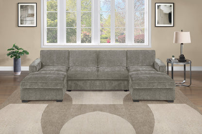 F8395 3-Piece Sectional Set RAF/LAF Chaise + Armless Loveseat