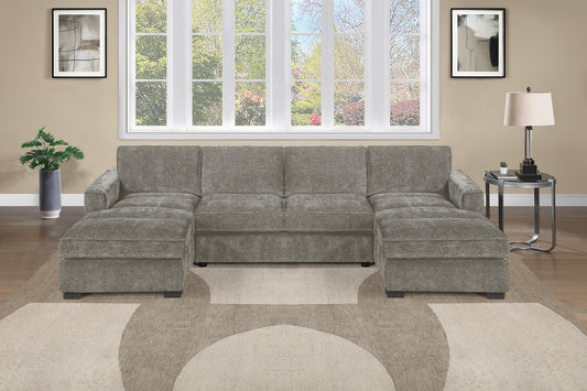 F8395 3-Piece Sectional Set RAF/LAF Chaise + Armless Loveseat