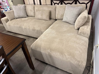 F8456 Wide Chaise 2-Piece  Sectional