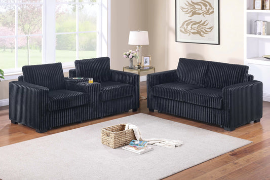 F8350 2-Piece Sofa Set with Cup Holders + Console + Charging Station