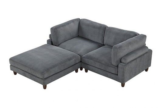 Dagenham 3pc Deep Seating Modular Sectional - Gray