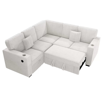 F8556 3-Piece Convertible Sectional Sleeper