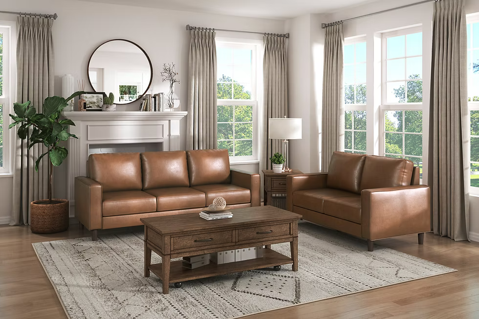 9203BRW*2 Apollo 2-Pc Sofa & Loveseat Set