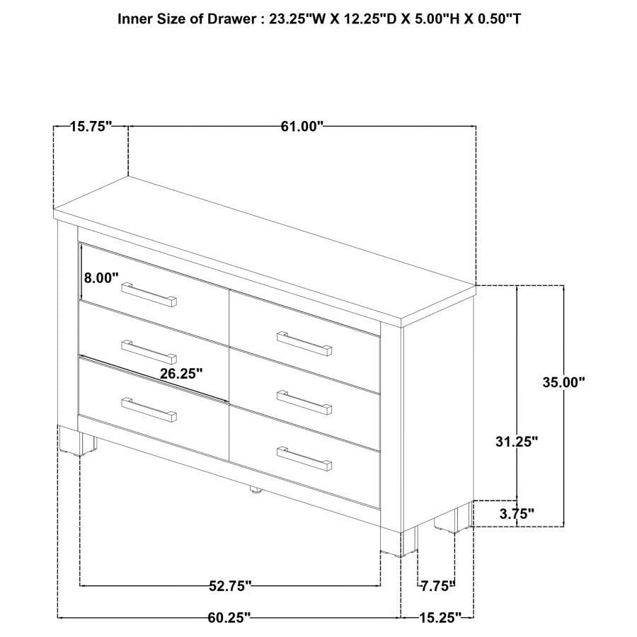 Oakglen Queen Bedroom Set Weathered Oak