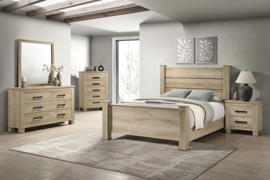 Oakglen Queen Bedroom Set Weathered Oak