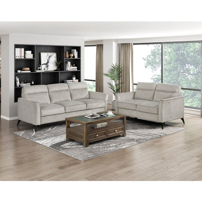 9733TAN*2  Tellot 2pc  Sofa &  Loveseat Set in Tan