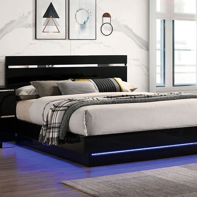 Erlach Queen Platform Bed with LED