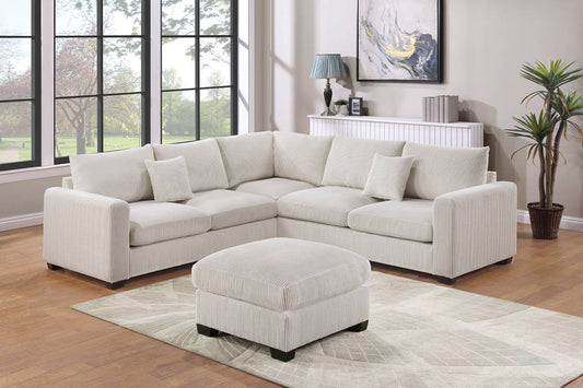 F8891 Avenue 4pc. Sectional with Ottoman