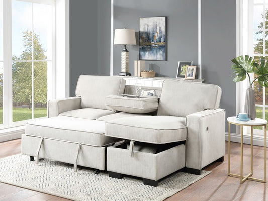 Estelle Sectional Sleeper with Storage