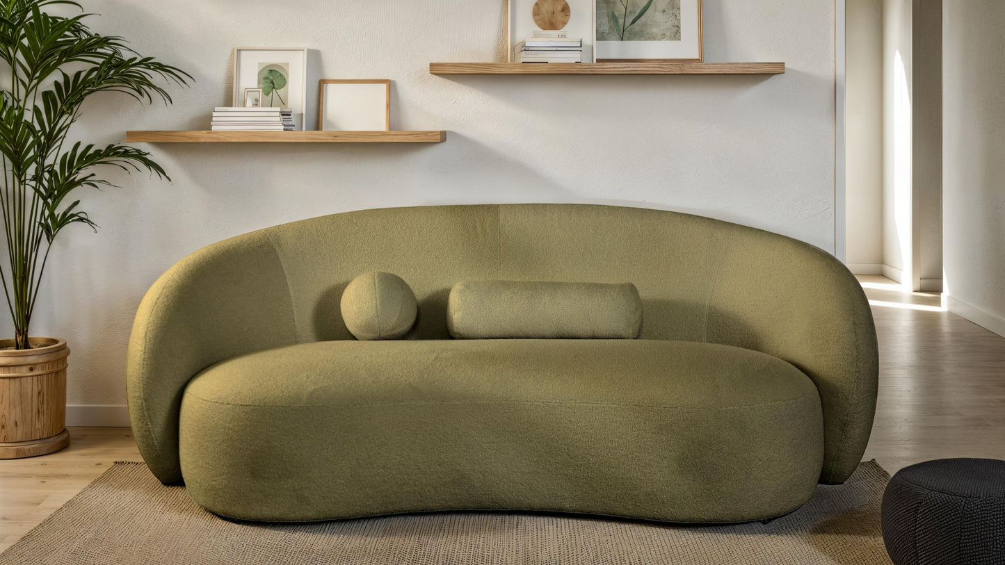 FM61116GR-SF Brevik Sofa - Olive Green