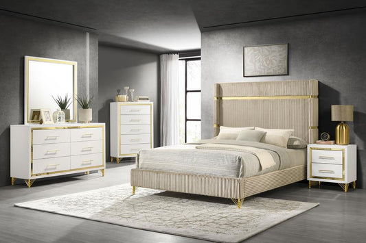 Lucia Wing Back 3-PC Queen Bedroom Set