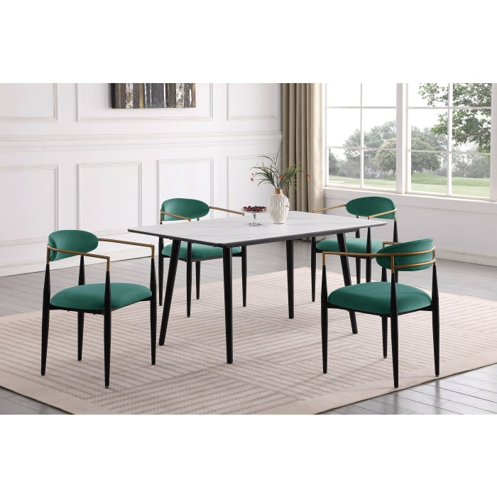 Keene 5-Pc Dining Set -Green