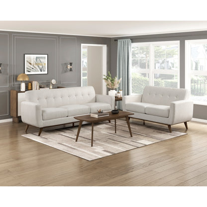 8428-BE Martina 2pc Sofa and Loveseat - Beige