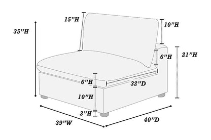 F8894 Nolan 5-Piece Modular Sectional