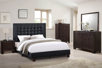 Murdoch Upholstered Platform Bed Frame - Black