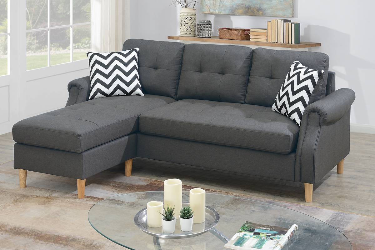 F6459 Reston Reversible Sectional - Grey