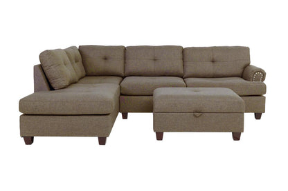 F6416 Carter 3-PC Sectional Set - Brown