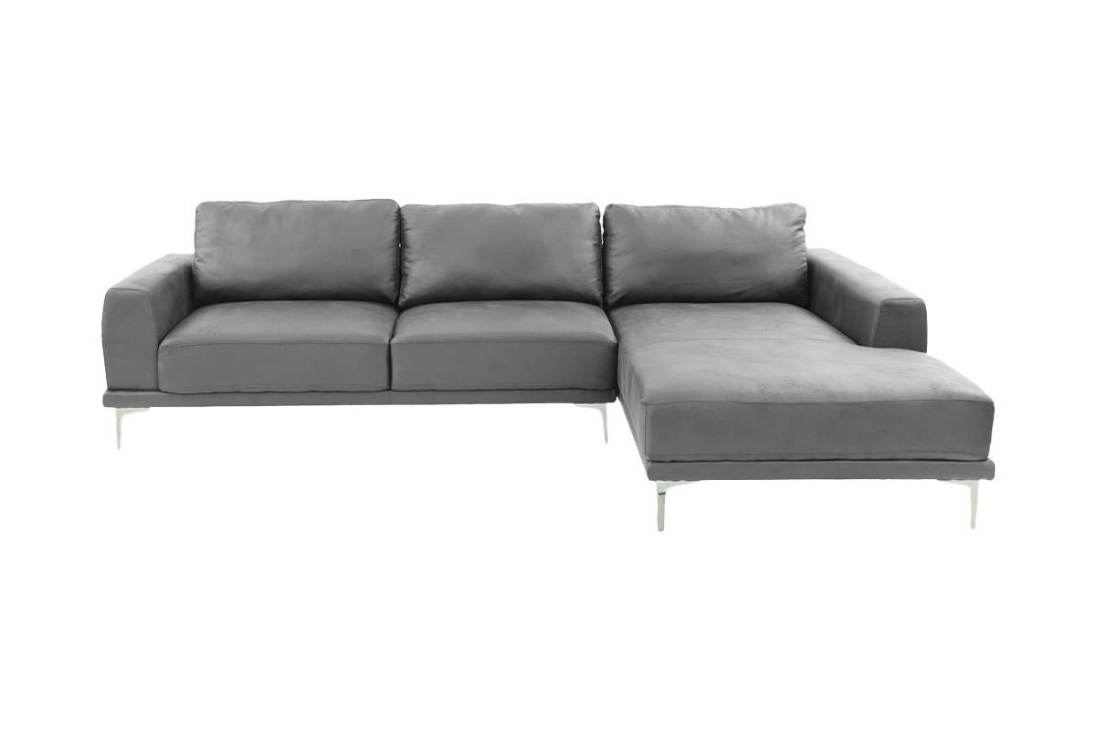 F6429 Baldwin 2-PC Sectional Sofa Set - Grey