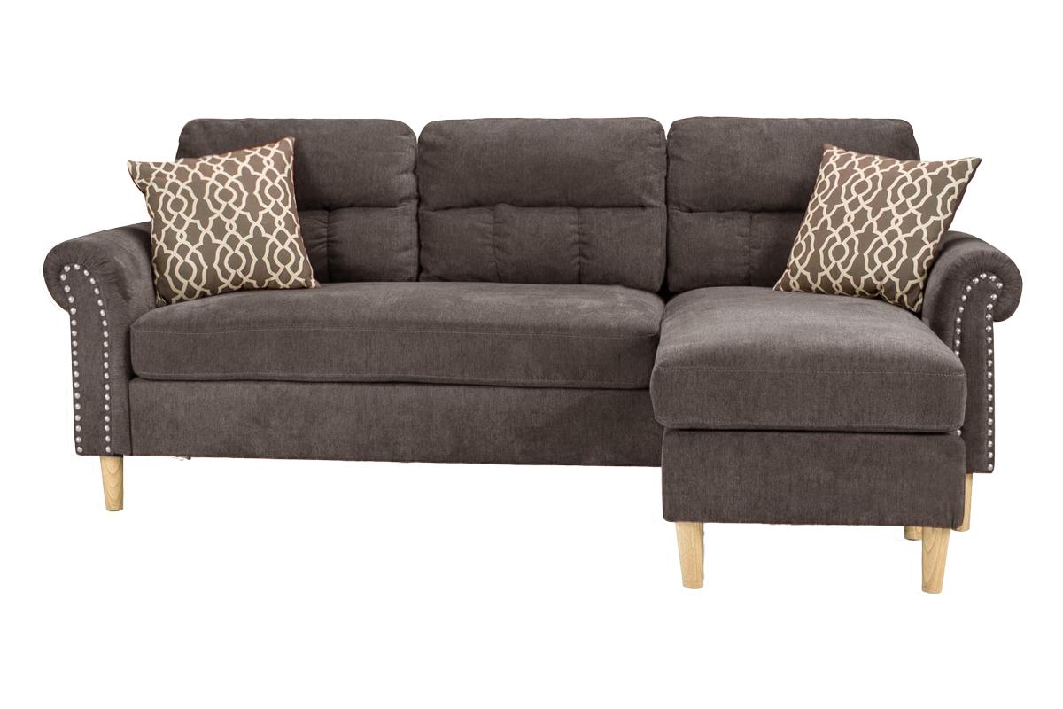 F6448 Davis 2-PC Sectional W/2 Accent Pillow - Tan