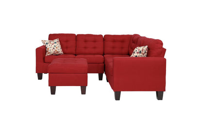 F6936 Carson 4-PC Modular Sectional - Red