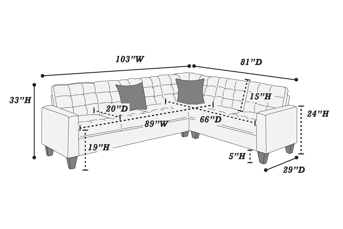 F6939 Carrington 4-PC Modular Sectional - Brown