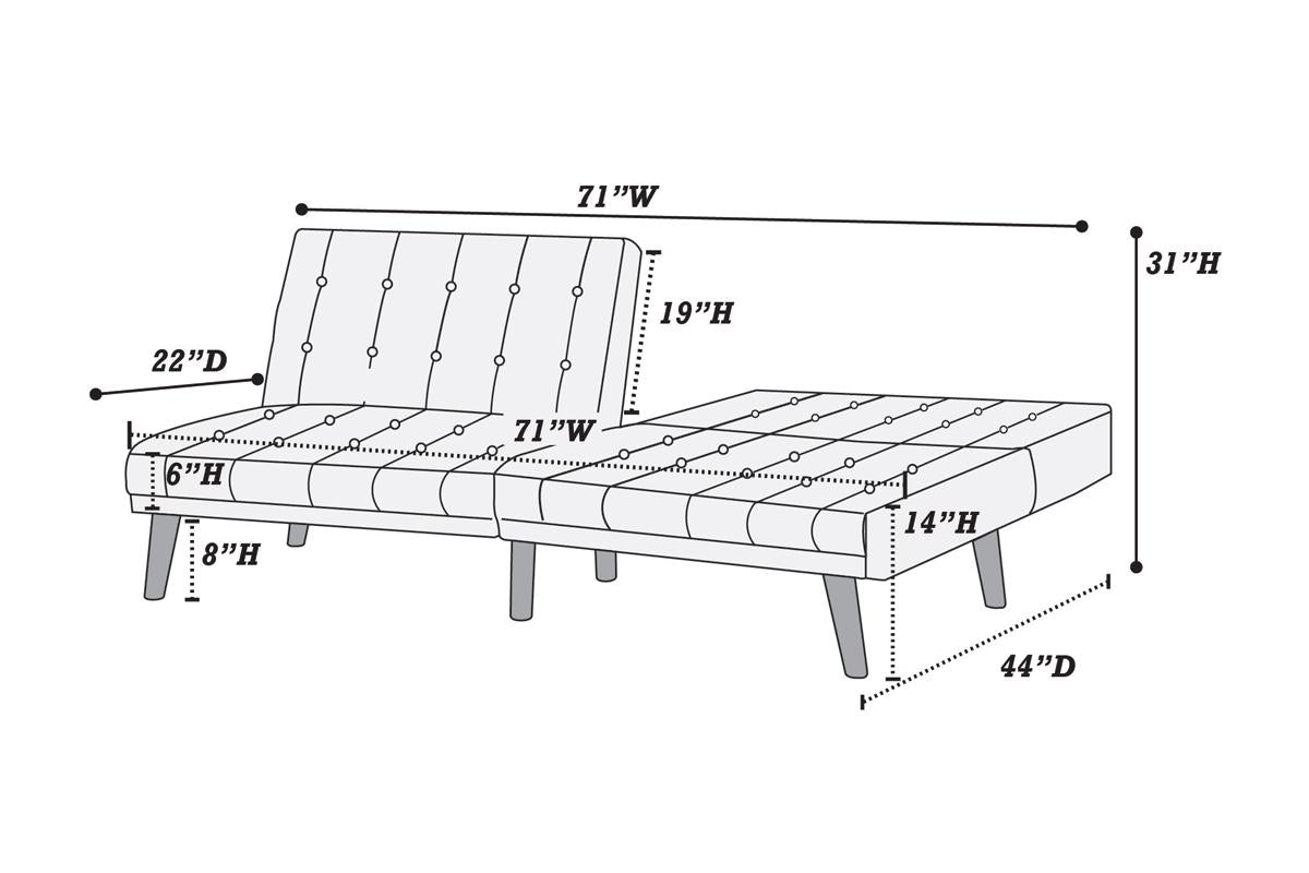 Bernard Adjustable Sleeper Sofa - Mustard