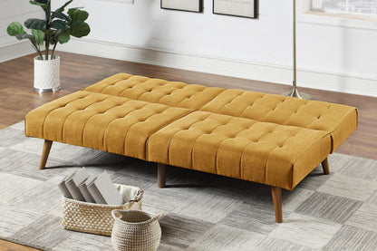 Bernard Adjustable Sleeper Sofa - Mustard