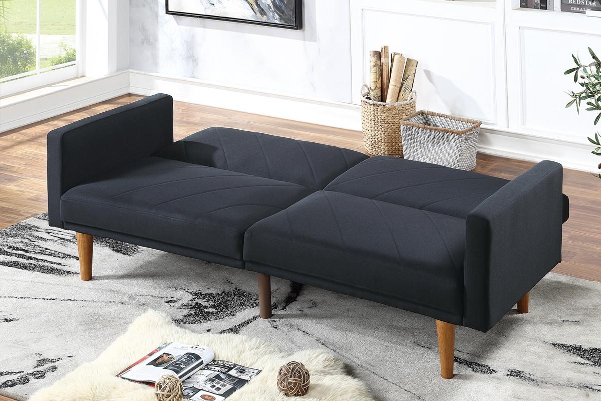 Hayden Adjustable Sleeper Sofa - Black