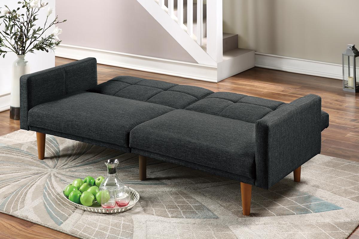 Mason Adjustable Sleeper Sofa - Black