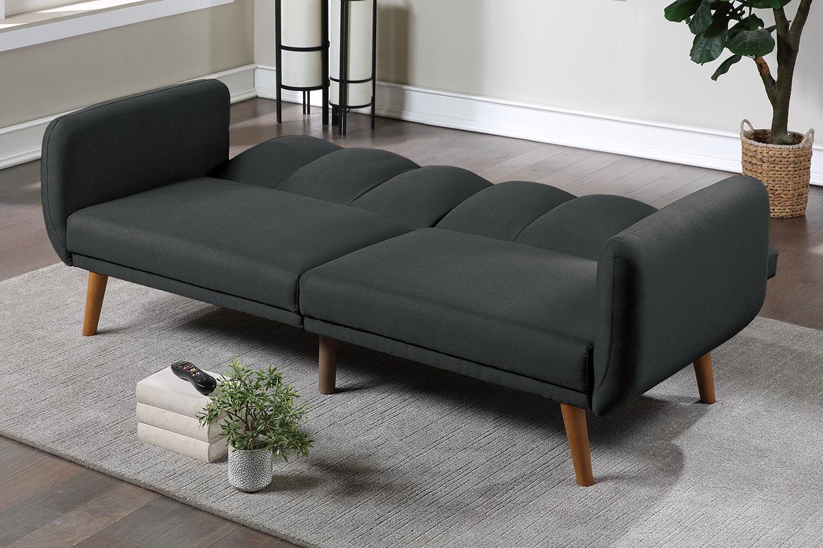 F8510 Archie Adjustable Sleeper Sofa - Black