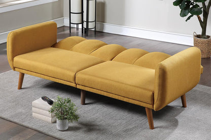 F8511 Archie Adjustable Sleeper Sofa - Mustard