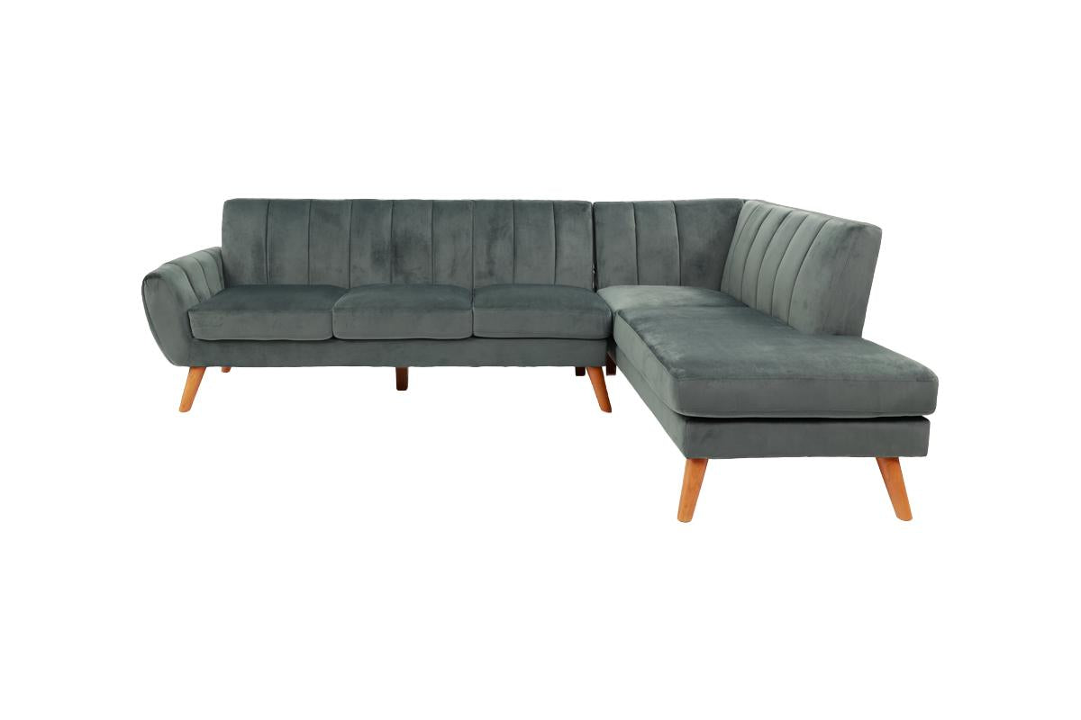 Elroy 2-PC  Sectional - Dark Grey