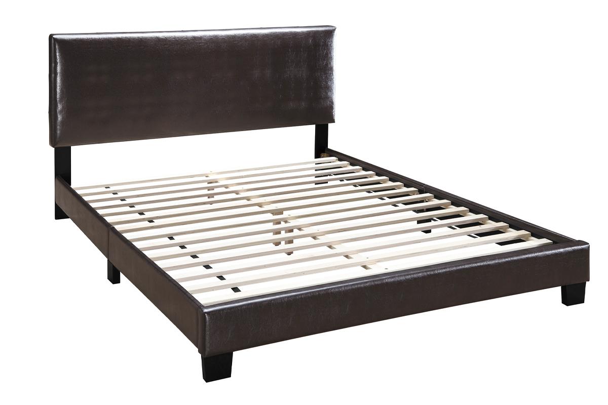 Jenson Platform Bed Frame - Brown