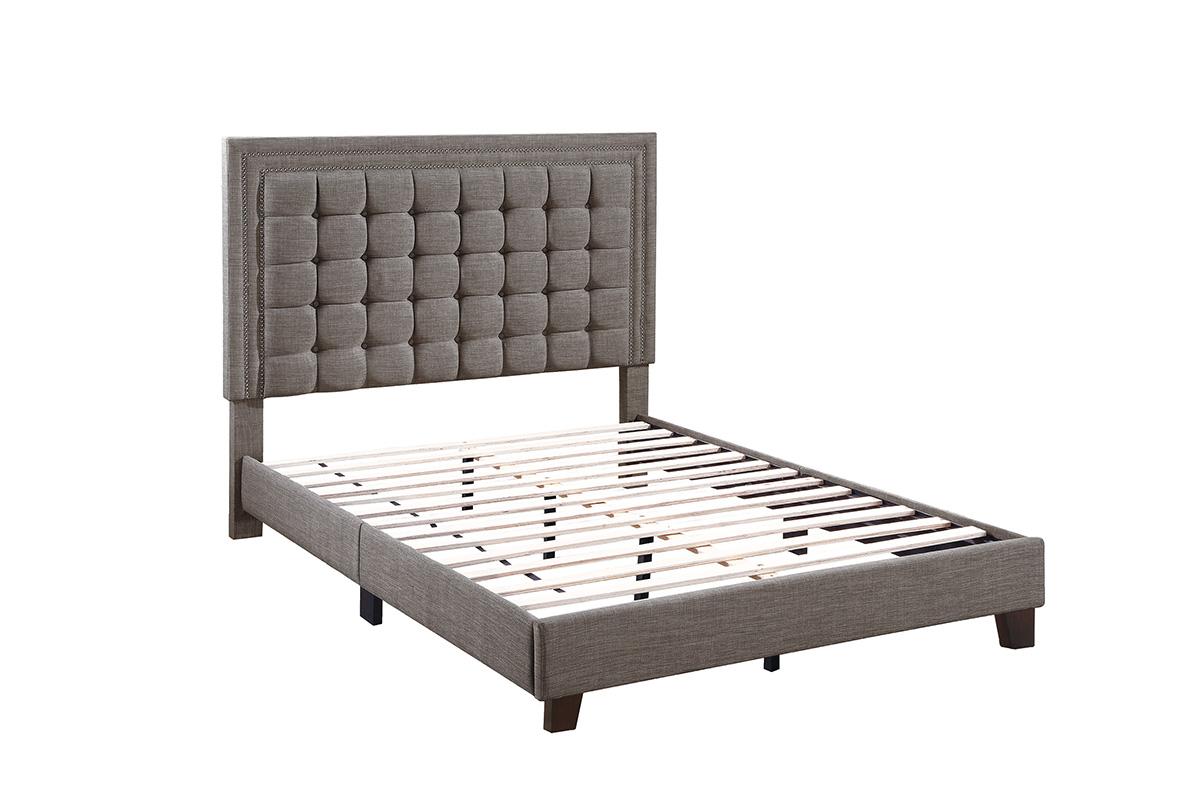 Murdoch Upholstered Platform Bed Frame - Grey