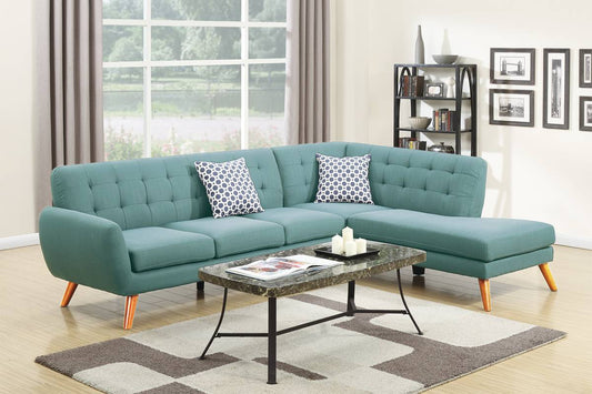 F6955 Judy 2-PC Sectional - Teal