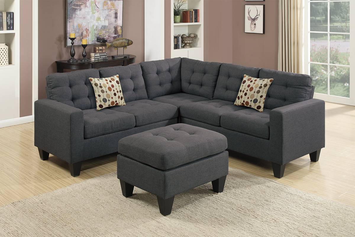 Carson 4-PC Modular Sectional  - Grey