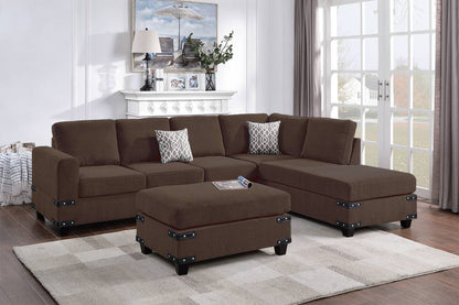 F8806 Lars 3-PC Sectional - Brown