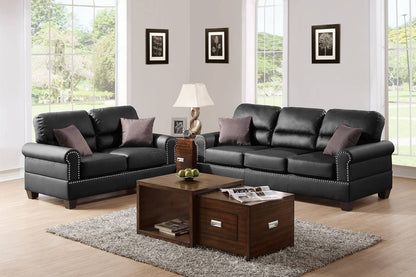 Reese 2-PC Sofa Set - Black