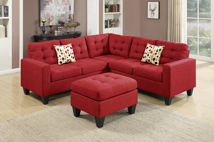 F6936 Carson 4-PC Modular Sectional - Red