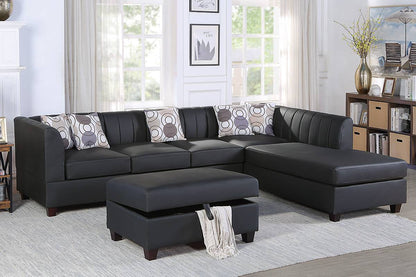 F8827 Grant 3-PC Sectional - Black