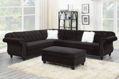 F6433 Diana 4-PC Sectional - Black