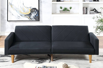 Hayden Adjustable Sleeper Sofa - Black