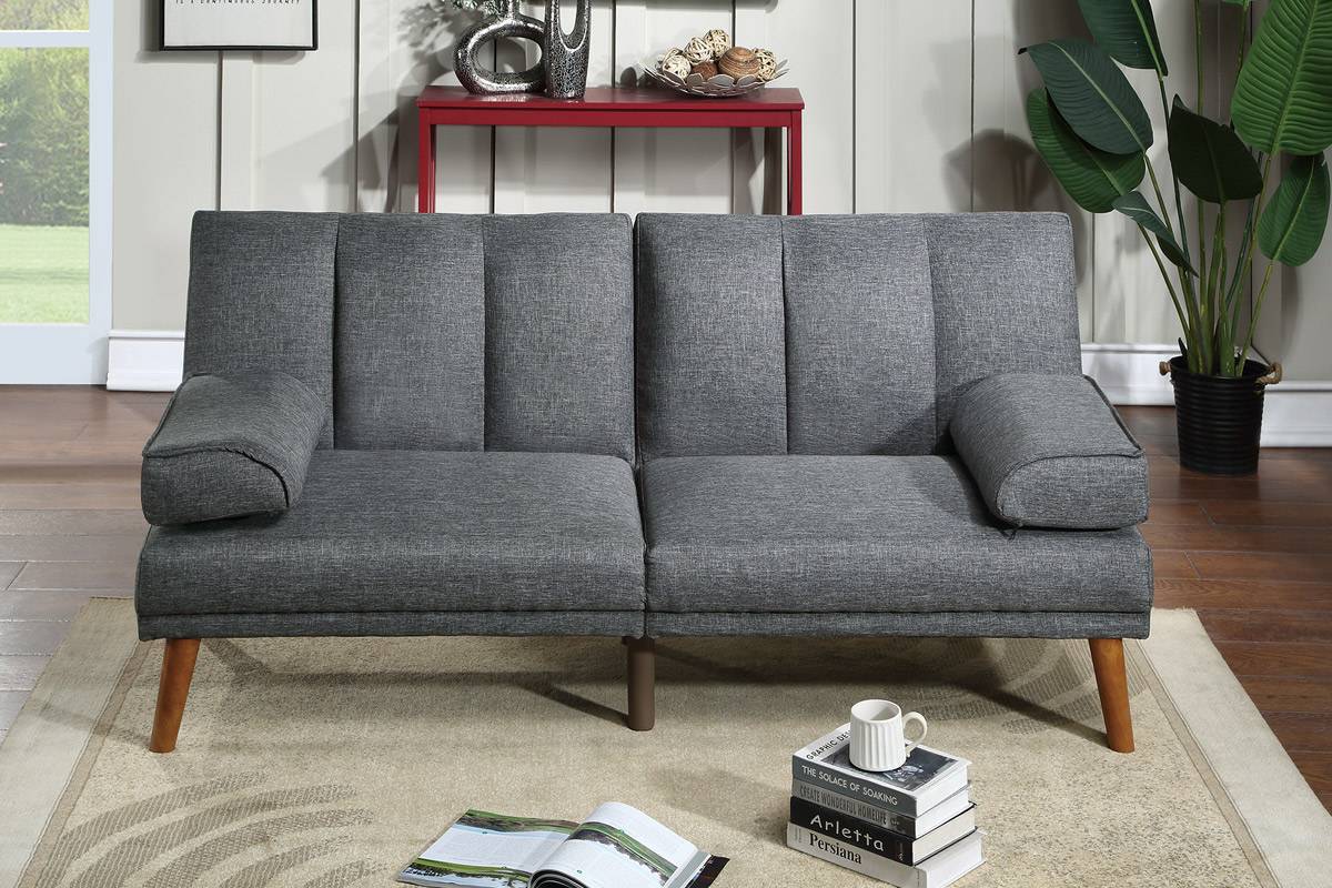 Brendan Fabric Sleeper Sofa - Blue Grey