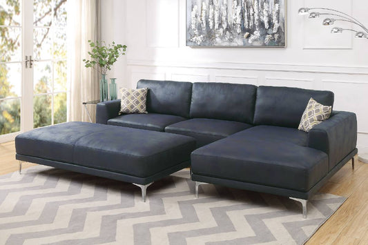 F6430 Baldwin 2-PC Sectional Sofa Set - Blue